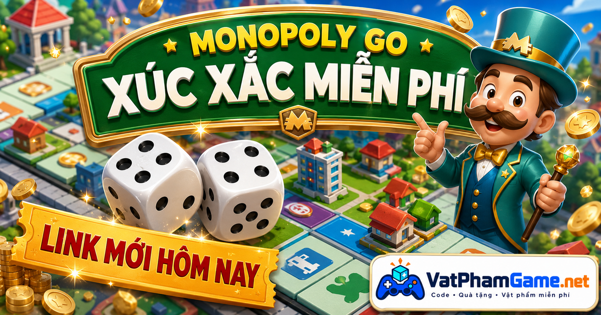 Ảnh minh họa nội dung quà tặng Monopoly GO