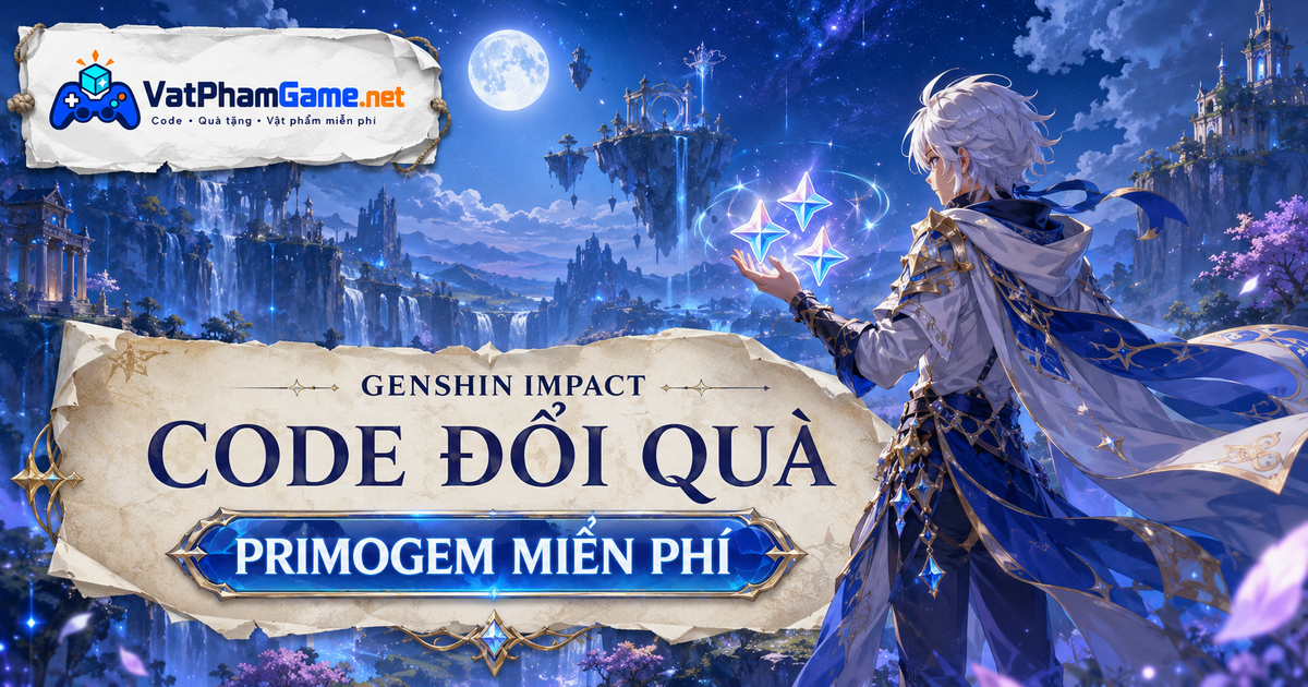 Ảnh minh họa nội dung quà tặng Genshin Impact