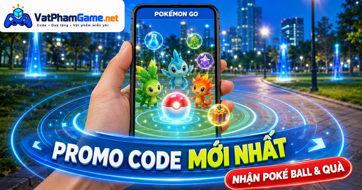 Ảnh minh họa nội dung quà tặng Pokémon GO